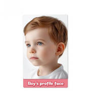Kилимок навчальний для малювання обличчя A4 Boy Profile Face