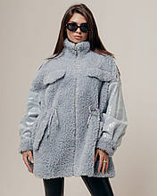 Шубка RR Designer 9285 50 блакитний