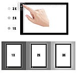 Світловий планшет Tenwin для копіювання формат А3 з вимірювальною шкалою потужність 9 W, фото 2