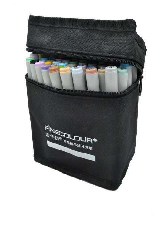 Маркери для скетчінга FINECOLOUR 48 кольорів, фото 1