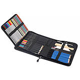 Набір для малюнку та ескізів YOVER на 72 предмети в нейлоновому пеналі, фото 2