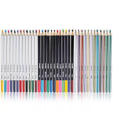 Набір для малюнку та ескізів YOVER на 72 предмети в нейлоновому пеналі, фото 4