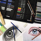 Набір для малюнку та ескізів YOVER на 72 предмети в нейлоновому пеналі, фото 8