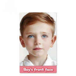 Kилимок навчальний для малювання обличчя A4 Boy Front Face