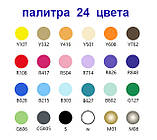 Набір акрилових маркерів STA для малювання на різних поверхнях 24 кольори 2 мм, фото 2