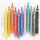 Набір акрилових маркерів STA для малювання на різних поверхнях 24 кольори 2 мм, фото 3