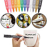 Набір акрилових маркерів STA для малювання на різних поверхнях 24 кольори 2 мм, фото 7