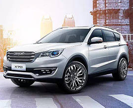 Дефлектори вікон із хром молдингом (вітровики) Jetour X70 2019-2023