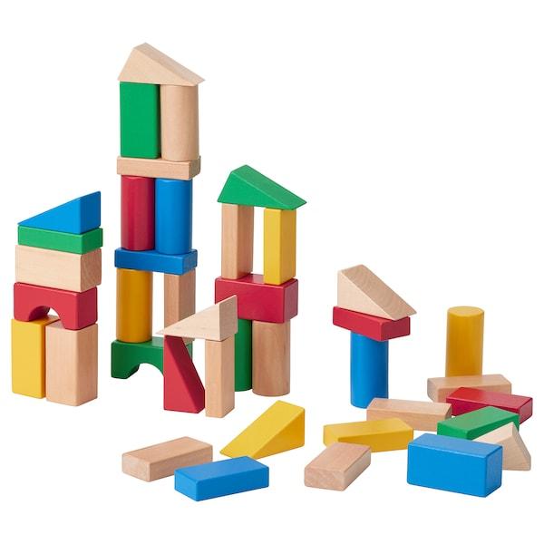 Набір кубиків IKEA UNDERHÅLLA 40 предметів Різні кольори 005.066.84