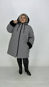 Зимова тепла куртка з капюшоном на хутрі "Еверест" 66-68 70-72