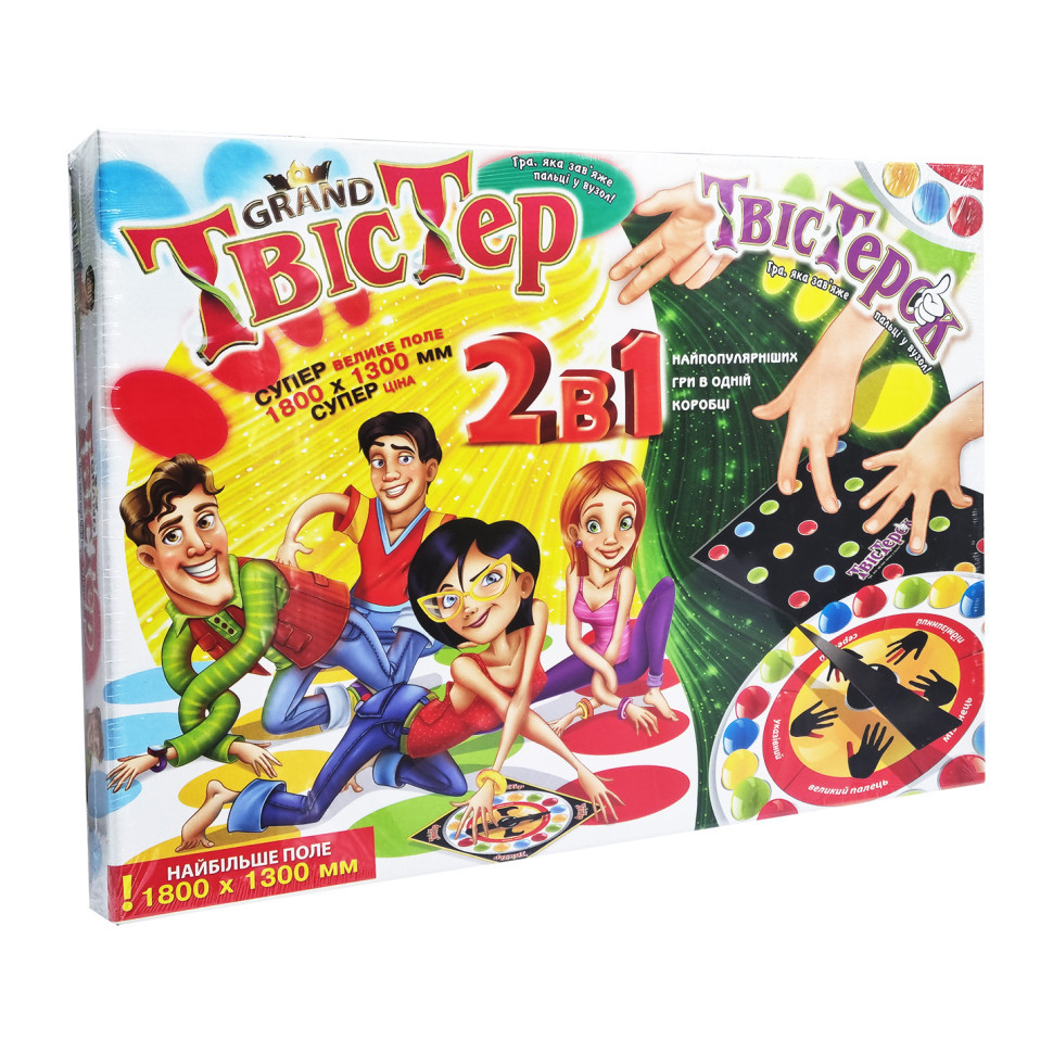 Гра для компанії "Твістер + Твістерок" Danko Toys TWTK ігрове поле 130х180 см, Toyman, фото 1