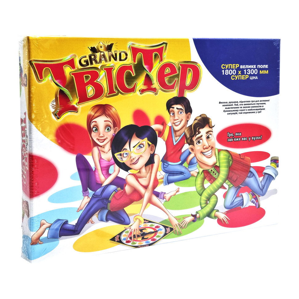 Гра для компанії "Mega Твістер" Danko Toys SPG55-2 ігрове поле 112х180 см, Toyman, фото 1