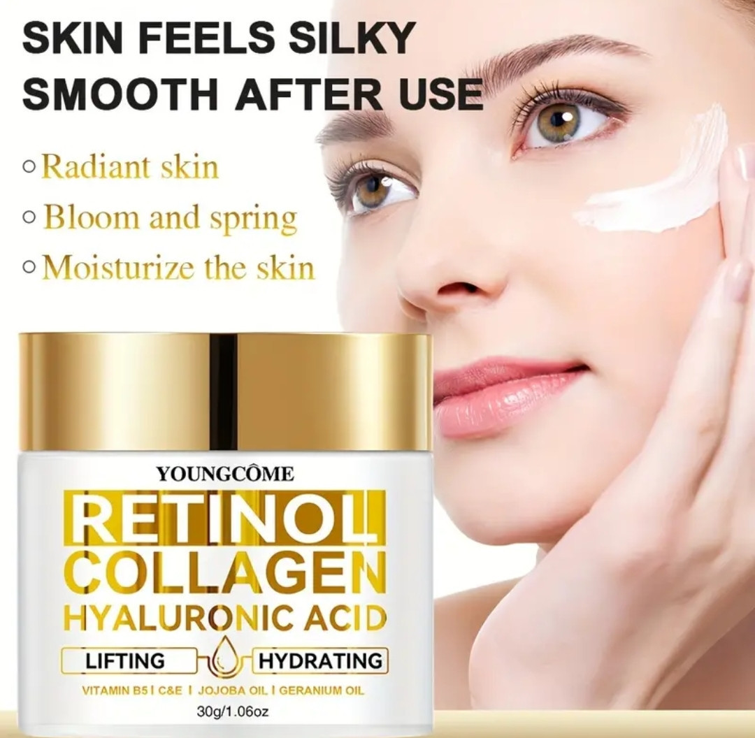 Ліфтинг-крем з ретинолом і колагеном
Youngcome Retinol Collagen Hyaluronic Acid, 30 ml