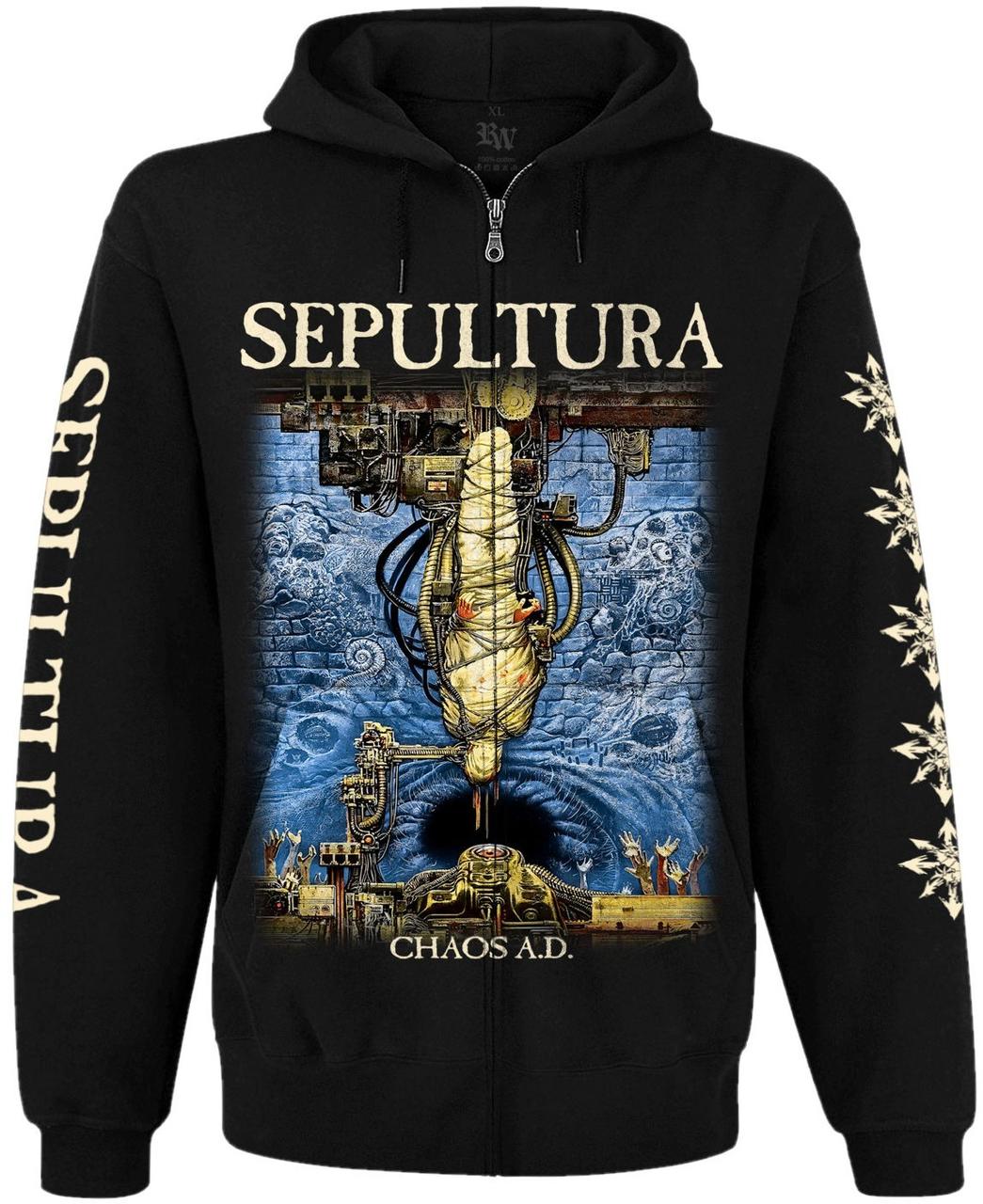 Худі Sepultura "Chaos A.D." на блискавці, Розмір M