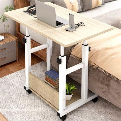 Стіл комп'ютерний на коліщатках з регулюванням висоти Laptop Table 80 х 40 х 69-90 см (M50261M-BG)