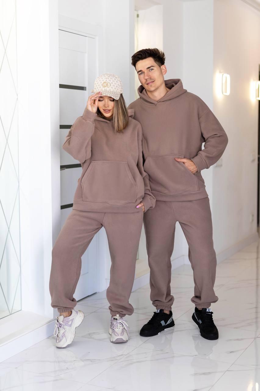 Жіночий чоловічий костюм теплий у стилі family look