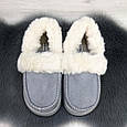 Капці лофери на хутрі жіночі сірі Jomix 4641, фото 2