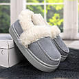 Капці лофери на хутрі жіночі сірі Jomix 4641, фото 4