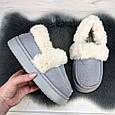 Капці лофери на хутрі жіночі сірі Jomix 4641, фото 6