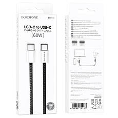 Кабель Type-C - Type-C Borofone BX103 60W 1м Black, фото 4
