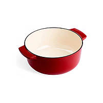 Каструля KitchenAid чавунна з кришкою 5,2 л Червона (CC006060-001), фото 3