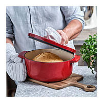 Каструля KitchenAid чавунна з кришкою 5,2 л Червона (CC006060-001), фото 6