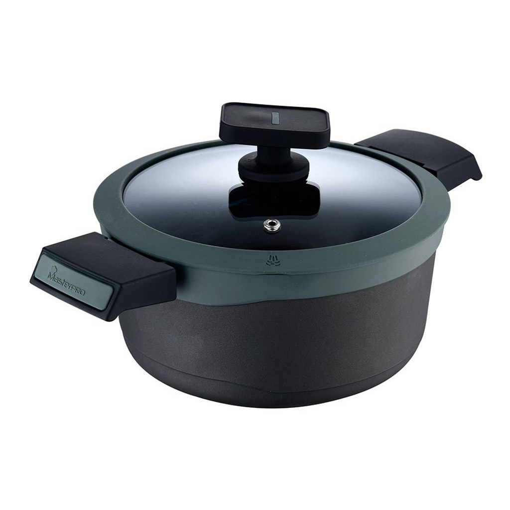 Каструля MasterPro Gastro Reeco з кришкою 4,7 л (BGMP-8107), фото 1