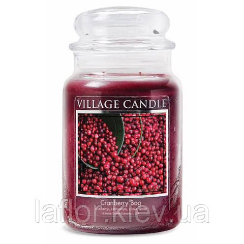 Аромасвічка в склянці Village Candle Журавлина (час горіння до 170 годин)