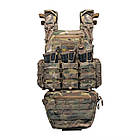 Плитоноска ShieldPro Multicam зі швидким скиданням. MOLLE 4 підсумків., фото 3