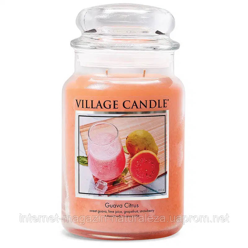 Аромасвічка Village Candle Гуаява та цитрус (час горіння 170 годин)