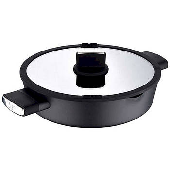 Сотейник Bergner Ion plus з кришкою 28 см (BG-35913-BK)