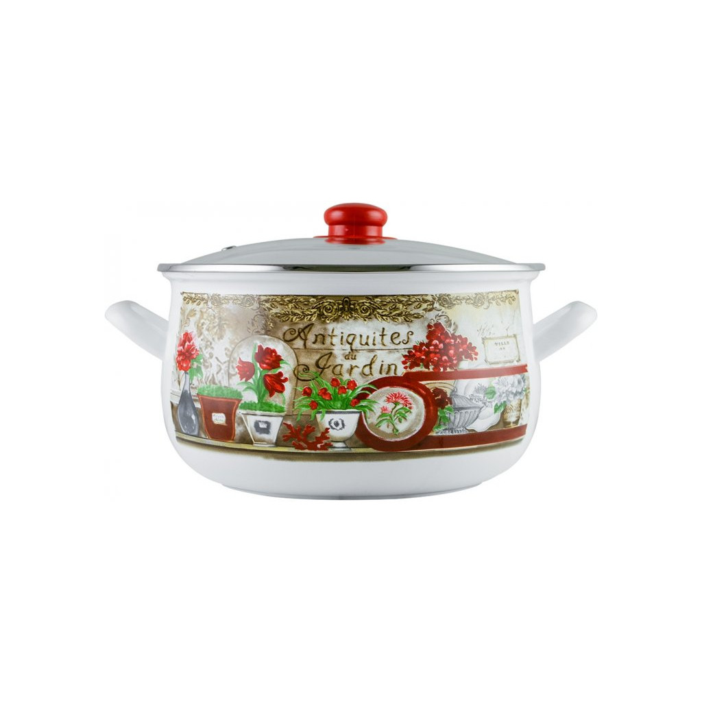 Каструля Gusto GT-T-116-FG Квітковий сад 16 см 2,1 л (87710), фото 1