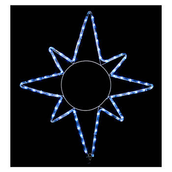 Гірлянда Delux Motif flash Star 65 х 75 см білий IP44 EN (90012985)