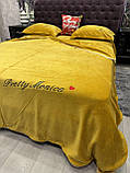 Велюрова постільна білизна Моніка євро комплект/тепла постільна білизна, фото 2