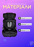 Дитяче крісло для авто Gifted Baby HD автокрісло штатний ремінь група 1-2-3 бустер для машини 9-36 кг, фото 5