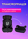 Дитяче крісло для авто Gifted Baby HD автокрісло штатний ремінь група 1-2-3 бустер для машини 9-36 кг, фото 7