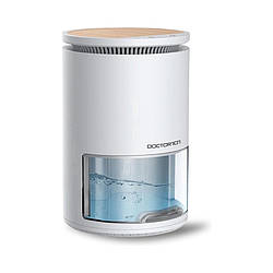 Стильний вологопоглинач Doctor-101 Solo побутовий термоелектричний об'ємом бака 900мл для невеликих приміщень та функцією нічника