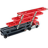 Hot Wheels CKC09 Mega Hauler Автовоз трейлер Червоний, фото 6