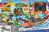 Hot Wheels HGV14 Swamp Chomp Автотрек Хот Вілс Полювання крокодила, фото 8