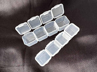 Органайзер 4 осередки для алмазів, бісеру, намистин