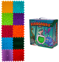 Масажний килимок Ортек Динозаври Пазли 10 елементів