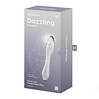 Скляний двосторонній стимулятор Satisfyer Dazzling Crystal 1 Transparent