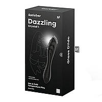 Скляний двосторонній стимулятор Satisfyer Dazzling Crystal 1 Black
