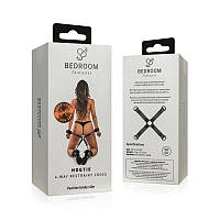 Крестовина БДСМ Bedroom Fantasies Hogtie 4 Way Restraint Cross Black