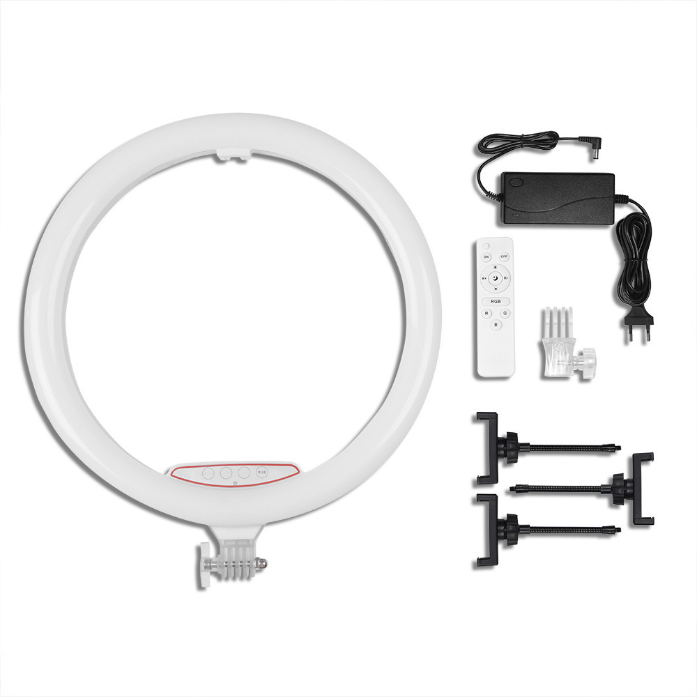 Лампа Кільцева RGB LED | 45 cm 18" | 416 Lights | 72 RGB | Remote | 3 Holders | RD-45, фото 1