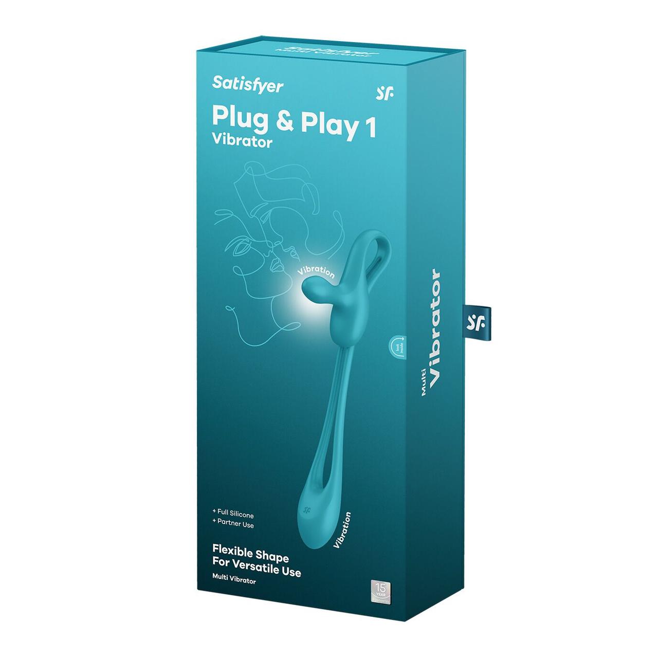 Універсальний силіконовий вібратор для пар Satisfyer Plug & Play 1