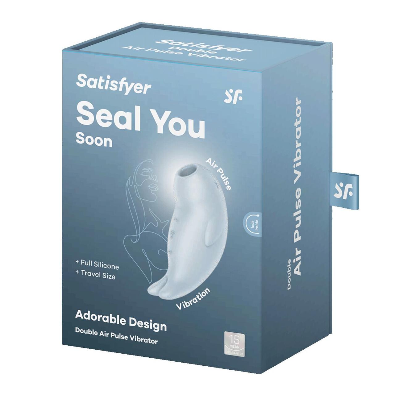 Кліторальний вакуумний стимулятор із вібрацією Satisfyer Seal You Soon, фото 1