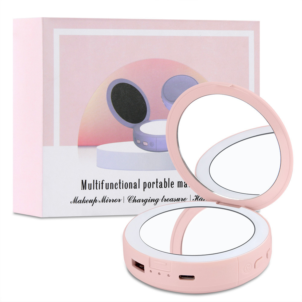 Power Bank 2400 mAh і підігрівом MD-RY-613 Дзеркало з LED-підсвіткою, фото 1