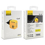 Home Charger 67W GaN 2 PD QC3.0 Veron TC-67, фото 3