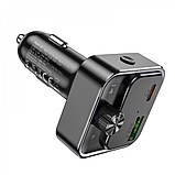 Fm Transmitter MP3 | Car Charger | 3.0A | PD30W | 1U — Hoco E81 — Black, фото 4